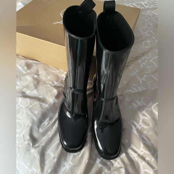 Christian Louboutin Black Heels 70 Rainboots size 37 - Picture 2 of 5